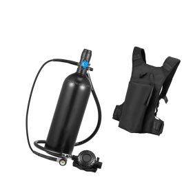 Mini Scuba Tank, 1.9L Portable Small Diving Tank for Underwater Breathing, Reusable Lung Diving Cylinder up to 35 Minutes Dive Time, Emergency Rescue Mini Scuba Tank, 1.9L Portable Small Diving Tank for Underwater Breathing, Reusable Lung Diving Cylinder up to 35 Minutes Dive Time, Emergency Rescue